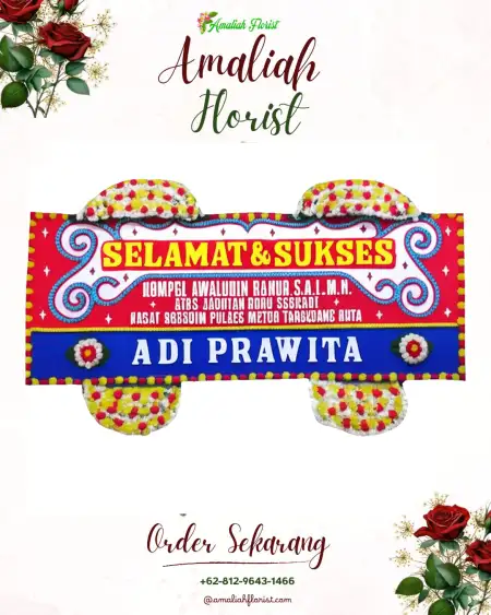 Papan Bunga Ucapan Selamat Ampih